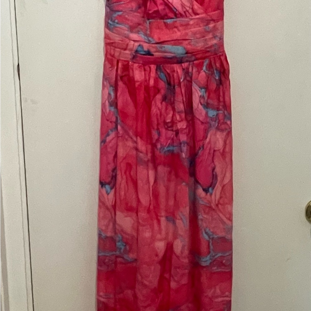 Fashion Nova Pink and Blue Maxi Dress